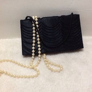 Victoria's Secret Black Beaded Evening Bag
